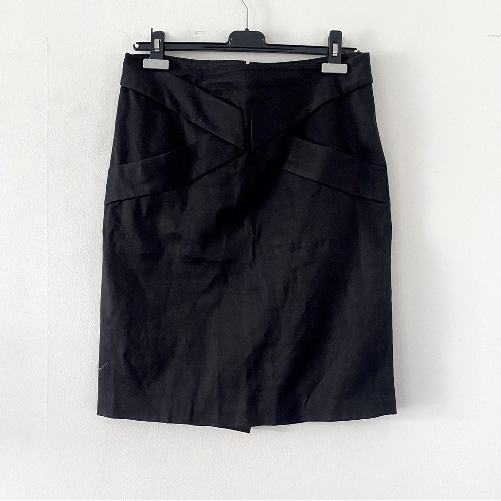 Gucci black midi skirt